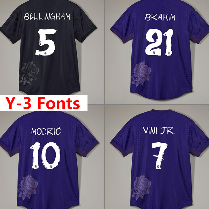 25-26 RMA Black Special Edition Player Version Training Shirts *Y3海浪
