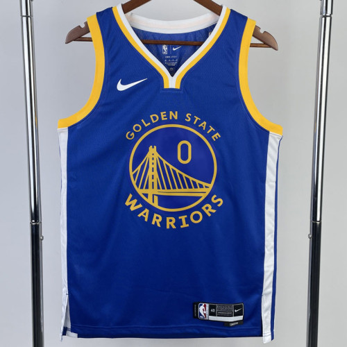 22-23 WARRIORS PAYTON II #0 Blue Top Quality Hot Pressing NBA Jersey (V领)