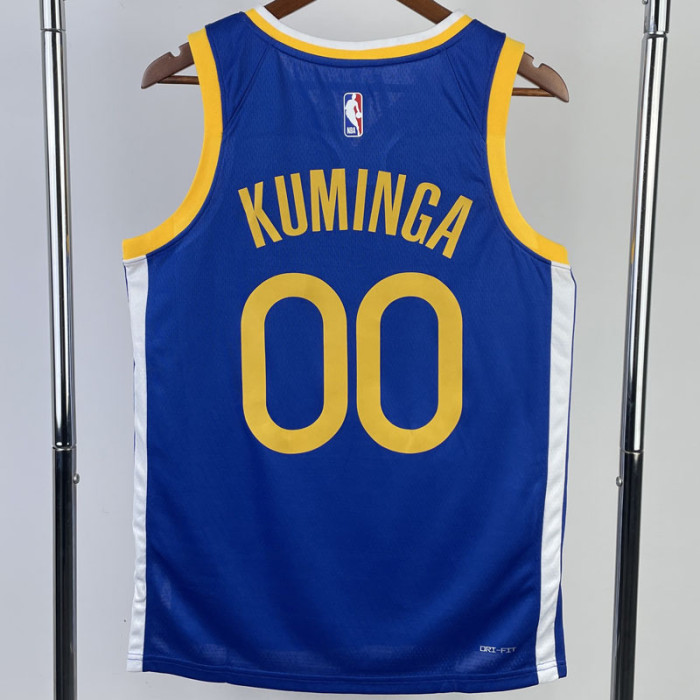 22-23 WARRIORS KUMINGA #00 Blue Top Quality Hot Pressing NBA Jersey (V领)
