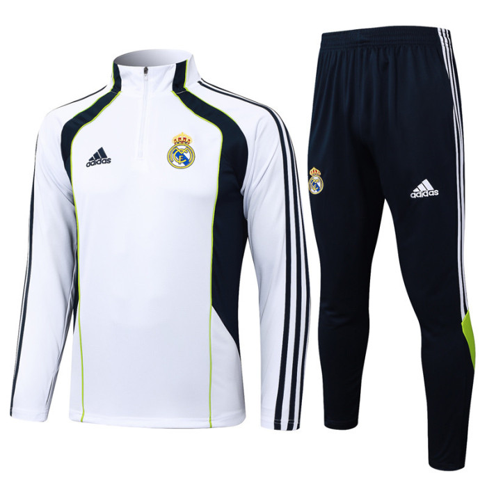 25-26 RMA White Half Pull Tracksuit #B2544(半拉链)