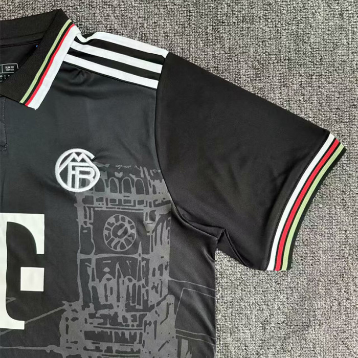 25-26 Bayern Special Edition Black Polo Short Sleeve