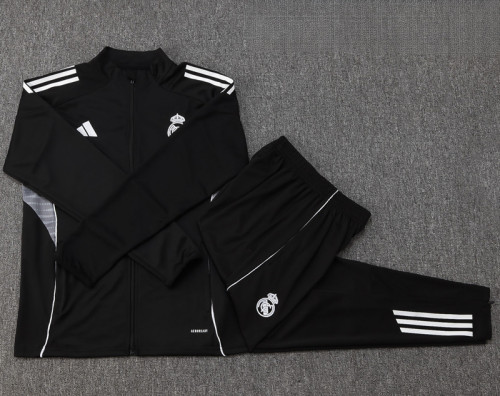 2025-26 RMA Black Kids Jacket Tracksuit #E2531(童装)