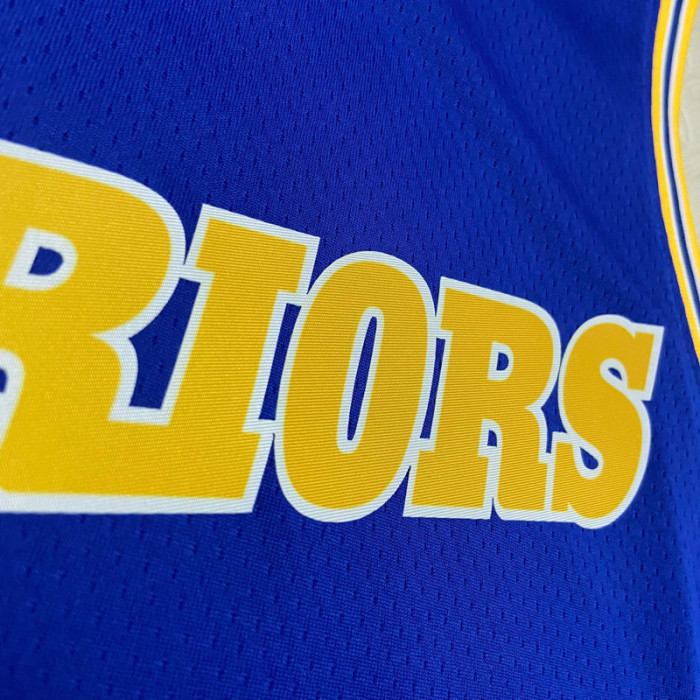 22-23 WARRIORS WIGGINS #22 Blue Top Quality Hot Pressing NBA Jersey (Retro Logo)