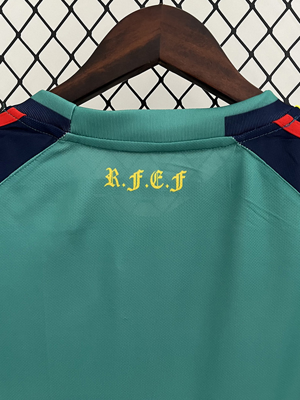 2010 Spain Lake Blue GoalKeeper Retro Soccer Jersey