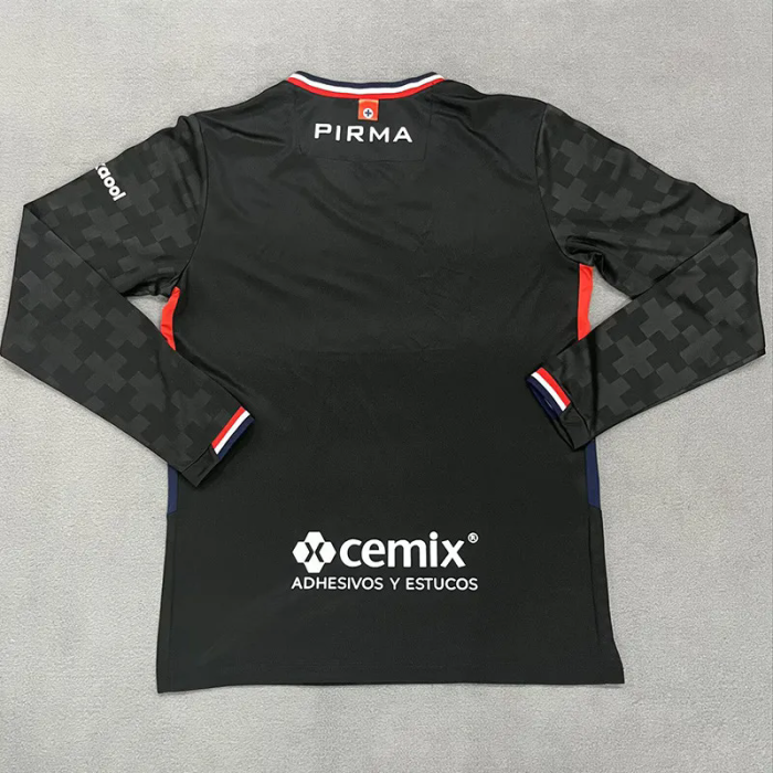 25-26 Cruz Azul Black Goalkeeper Long Sleeve Soccer Jersey (长袖)