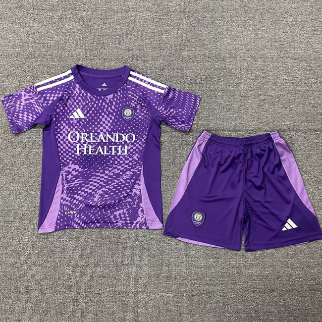 25-26 Orlando City Home Kids Soccer Jersey