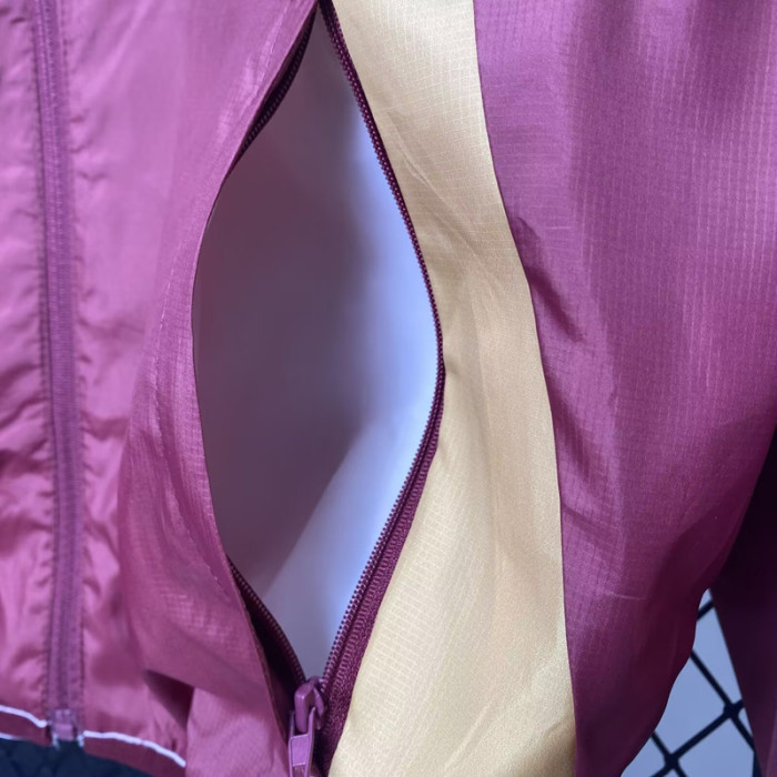 24-25 Roma Red & Khaki Double Sided Windbreaker (双面风衣)