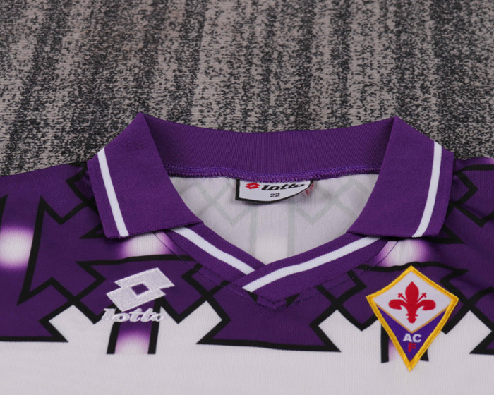 1992-1993 Fiorentina Away Kids Retro Soccer Jersey