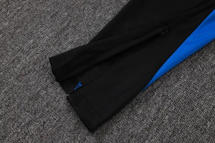 2025-26 Man Utd Fancy blue Kids Half Pull Tracksuit#E25102(童装)(半拉链)