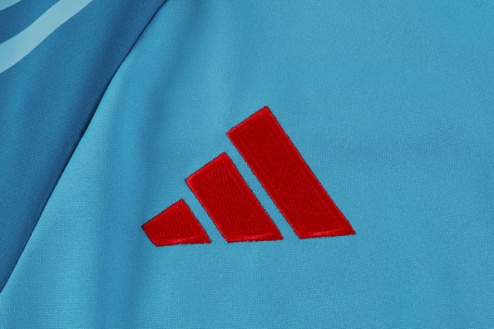 25-26 Flamengo Blue Kids Half Pull Tracksuit (童装)(半拉链)