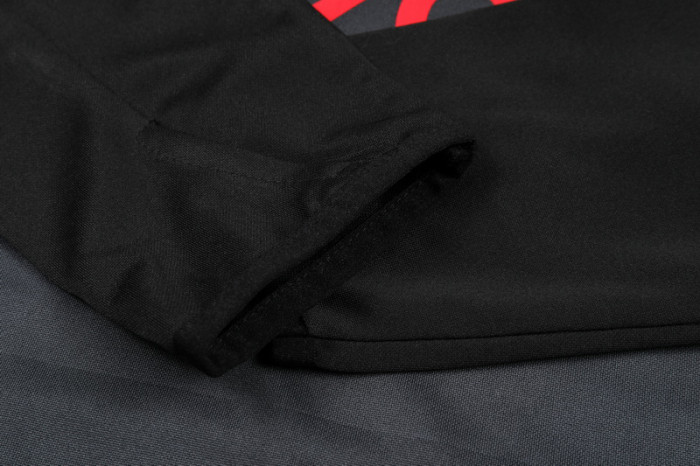 24-25 Man Utd Dark gray Kids Half Pull Tracksuit (童装)(半拉链)