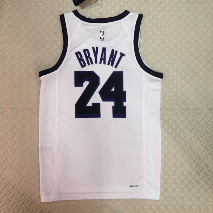 22-23 LAKERS BRYANT #24 White City Edition Top Quality Hot Pressing NBA Jersey