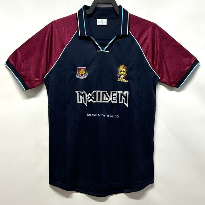 1999 West Ham #7 Iron Maiden Home Retro Soccer Jersey