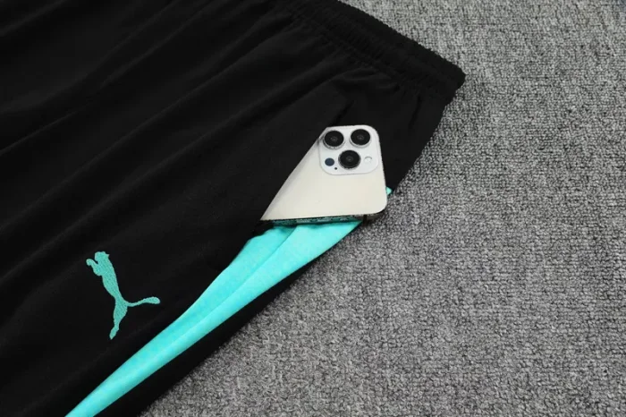 2025-26 Marseille Lake blue Half Pull Tracksuit (半拉链)