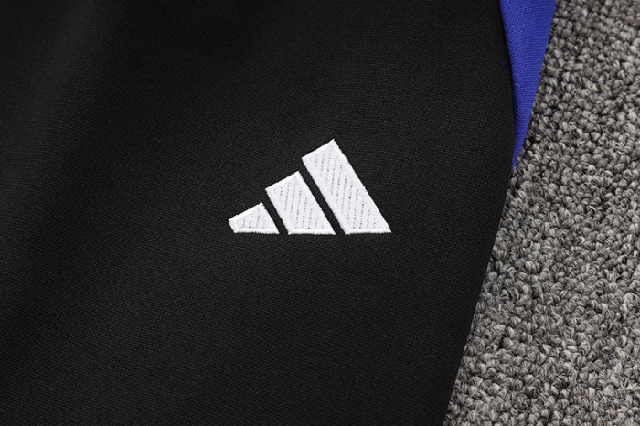 24-25 Germany Black Jacket Tracksuit (紫边)