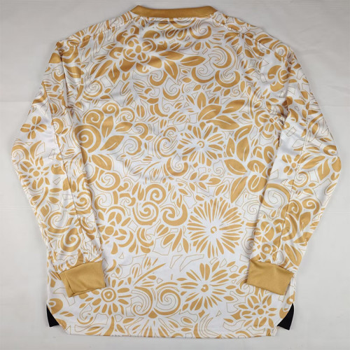 2025-26 Palestina FC Yellow White Long Sleeve Trainingshirts(阿拉伯文)(长袖