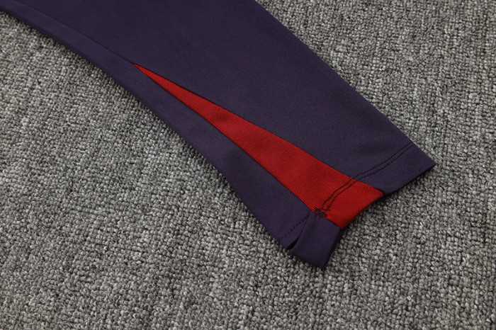 24-25 England Purple Blue Half Pull Tracksuit (半拉链)