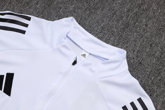 2025-26 Germany White Half Pull Tracksuit (半拉链）