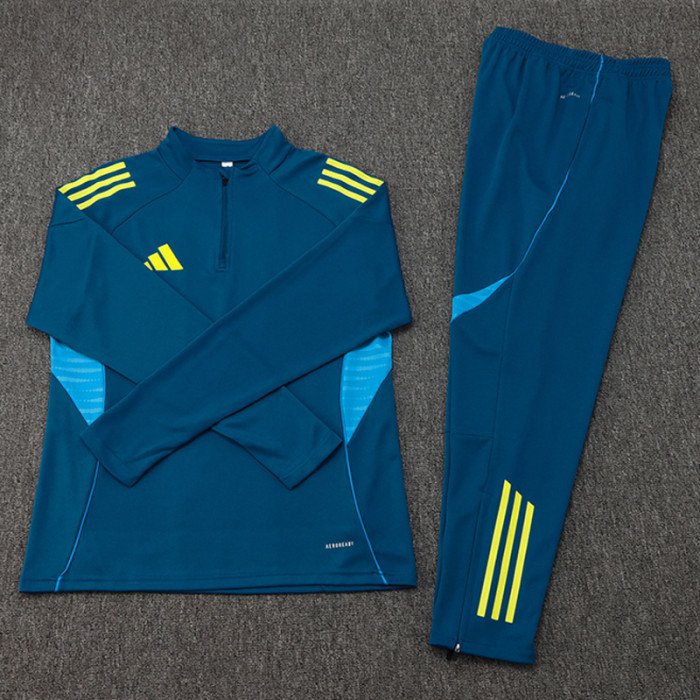 2025 AD Dark blue Half Pull Tracksuit #06(半拉链)