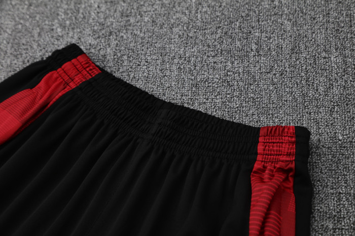 25-26 Man Utd Black red Tank top and shorts suit