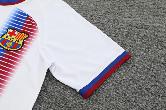 24-25 BAR White Training Short Suit