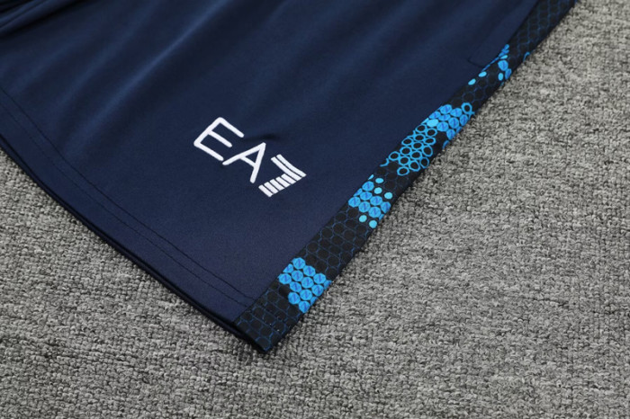 24-25 Napoli Black Blue Tank top and shorts suit