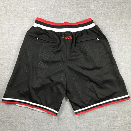 BULLS Black City Edition Top Quality NBA Pocket Pants #公牛