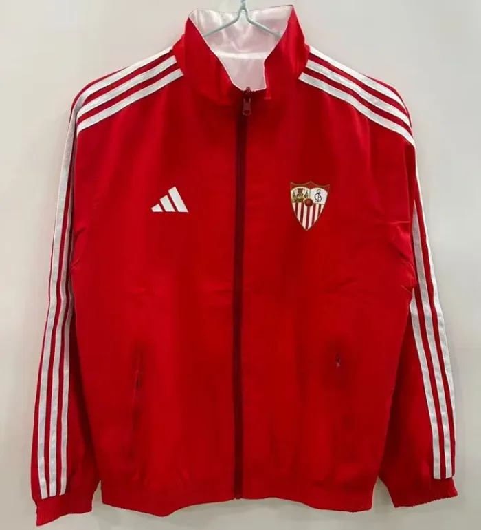 25-26 Sevilla Red & White Double Sided Windbreaker