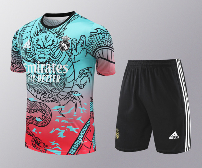 24-25 RMA Green-Red Training Short Suit #龙