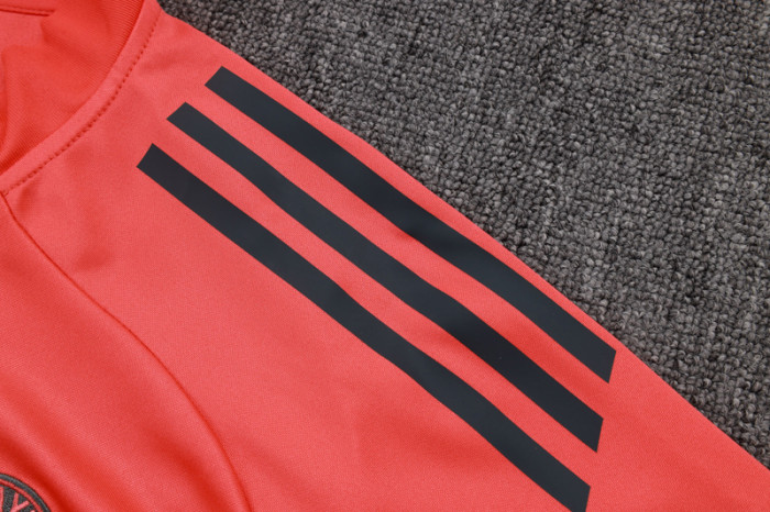 2025-26 Bayern Orange Kids Half Pull Tracksuit#E25120(童装)(半拉链)