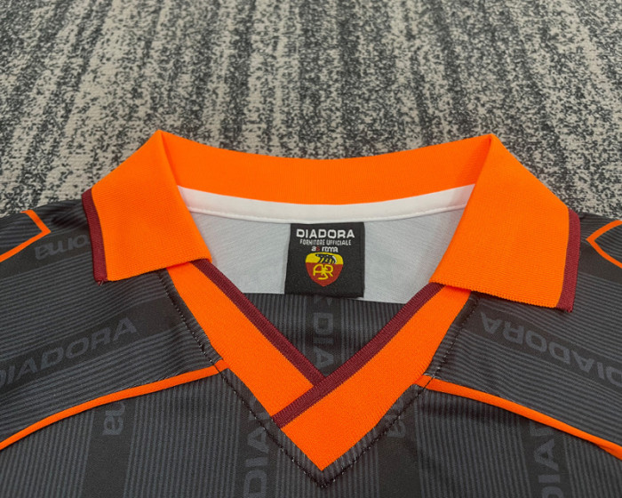 1999-2000 Roma Away Kids Retro Soccer Jersey