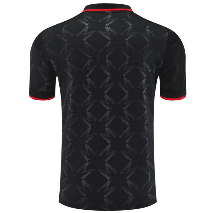 25-26 Man Utd Black Polo Short Sleeve