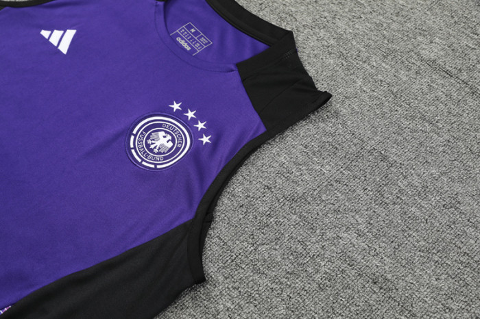 24-25 Germany Purple Black Tank top and shorts suit