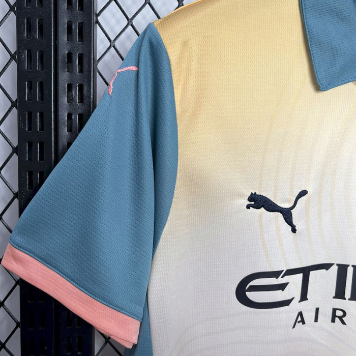 24-25 Man City Fourth 1:1 Fans Soccer Jersey