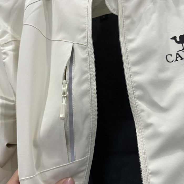 2024 Camel Velvet Thickened warm Beige Outdoor Jackets #F6加绒冲锋衣