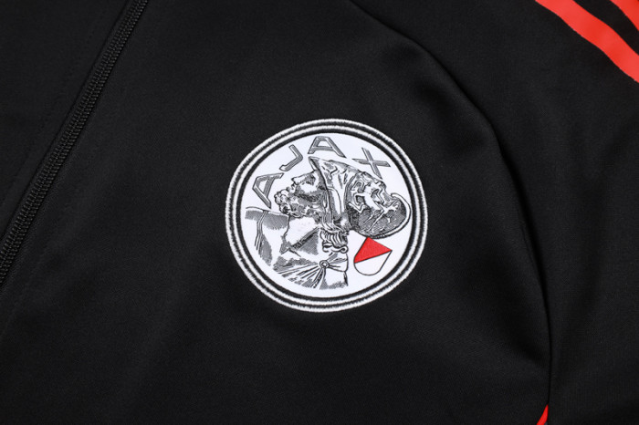 25-26 Ajax Black Kids Jacket Tracksuit #E25145(童装)