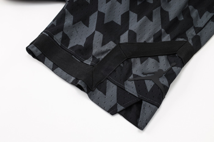 C2443 Jordan Black Grey Casual Short Pants