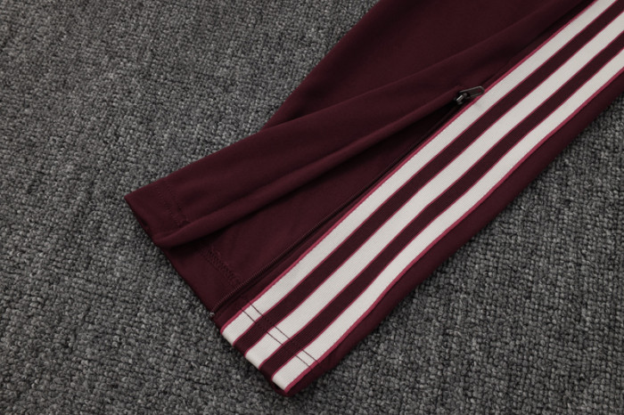 25-26 Bayern Deep Red Half Pull Tracksuit #B2512(半拉链)