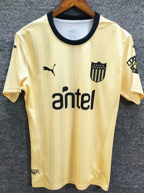 25-26 Atletico Penarol Beige Yellow Fans Soccer Jersey