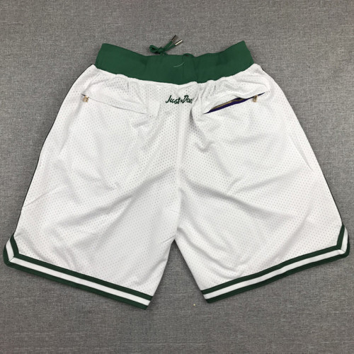 Celtic White City Edition Top Quality NBA Pocket Pants #凯尔特人