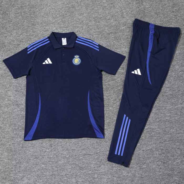 25-26 AL-Nassr Royal blue Polo Tracksuit