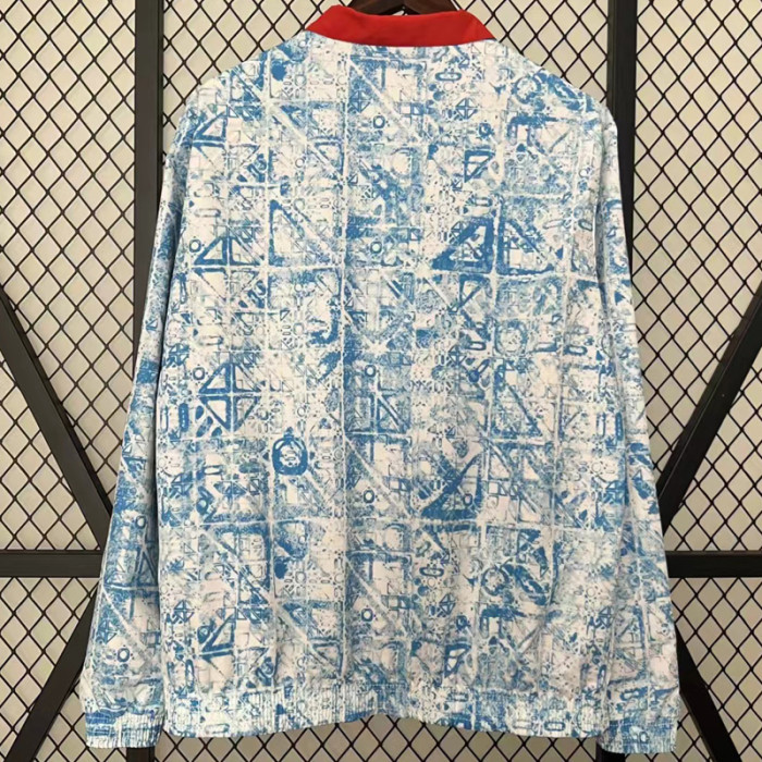 24-25 Portugal Red & Blue Double Sided Windbreaker (双面风衣)