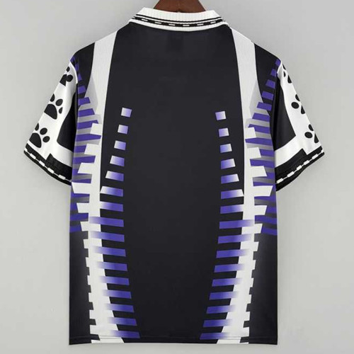 1997-1998 RMA Away Black Retro Soccer Jersey