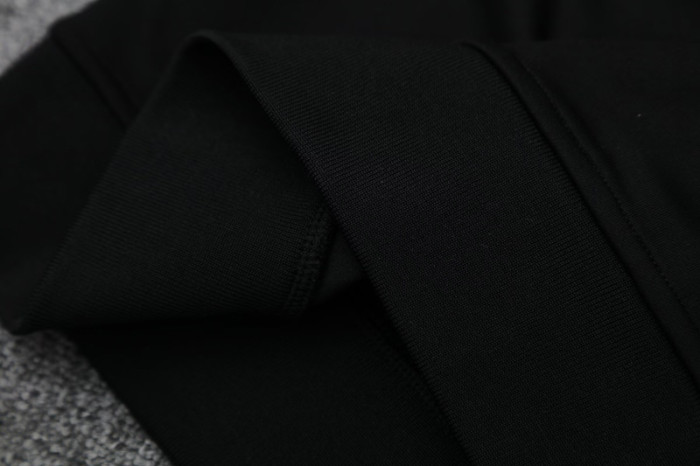 2025 AD Black Jacket Tracksuit #2314