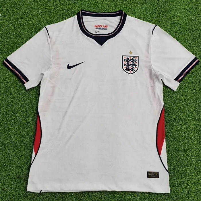 26-27 England Home Player Version Soccer Jersey