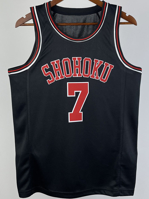 2023 SHOHOKU MIYAGI #7 Black Top Quality Hot Pressing NBA Jersey