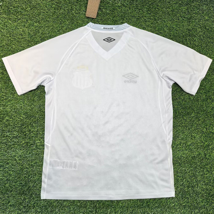 25-26 Santos FC Home Prints Sponsor Fans Soccer Jersey