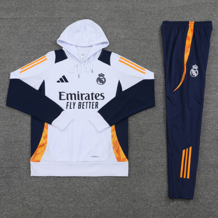 24-25 RMA White Hoodie Tracksuit (卫衣套装)