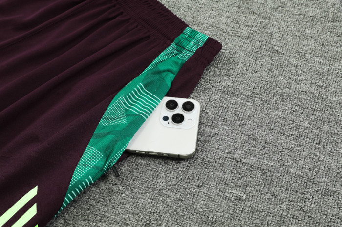 24-25 Mexico Maroon Tank top and shorts suit