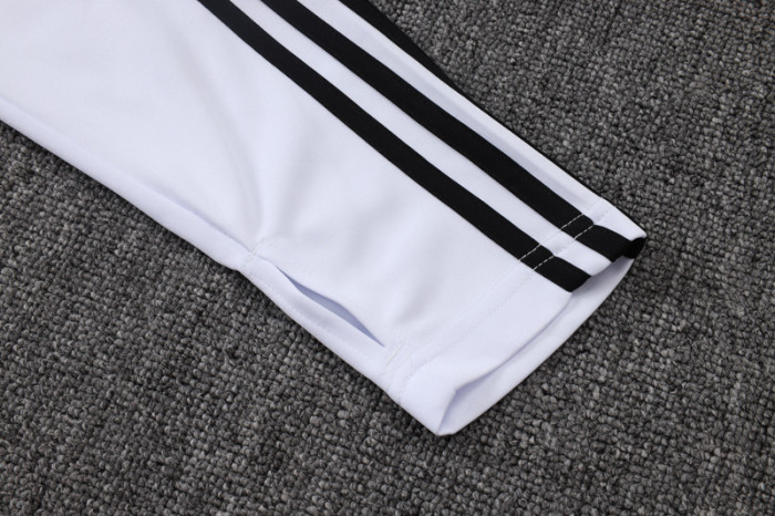 2025-26 JUV White Kids Half Pull Tracksuit #E2599(童)(半拉链)